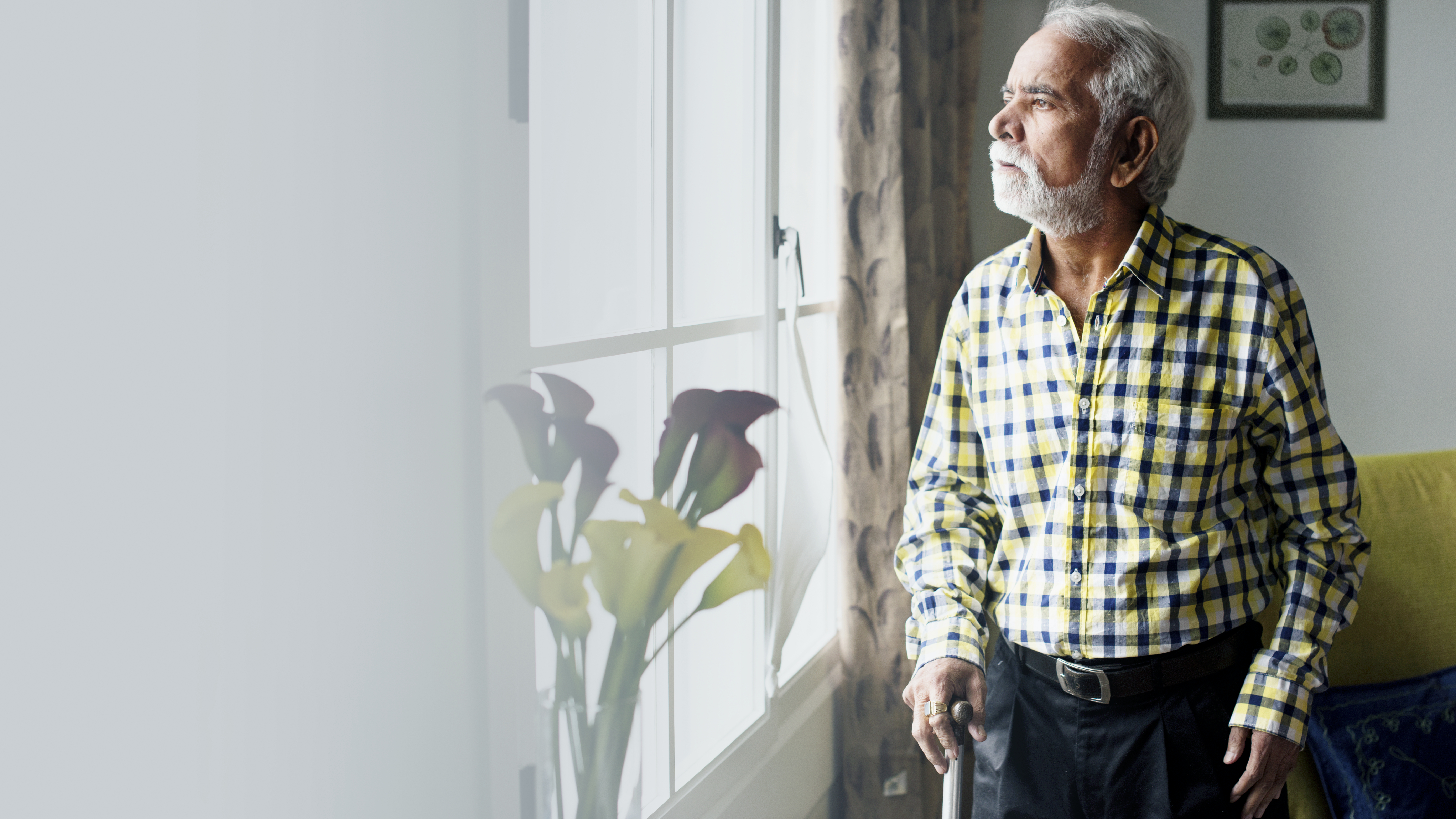 Elderly Man Self Isolation